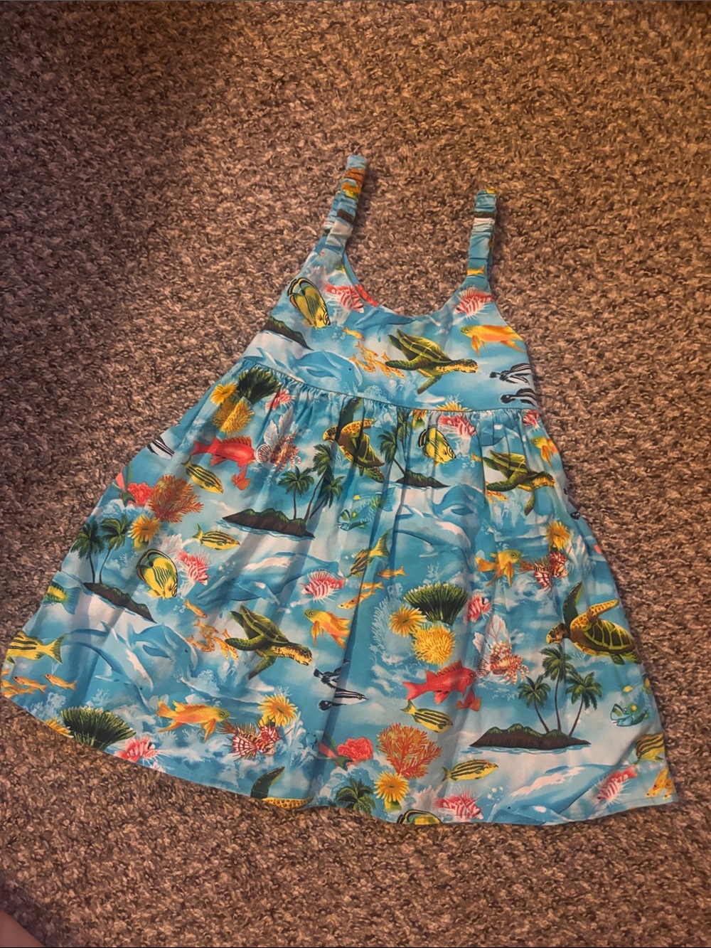 Aloha Republic dress, bow back, tag 1T